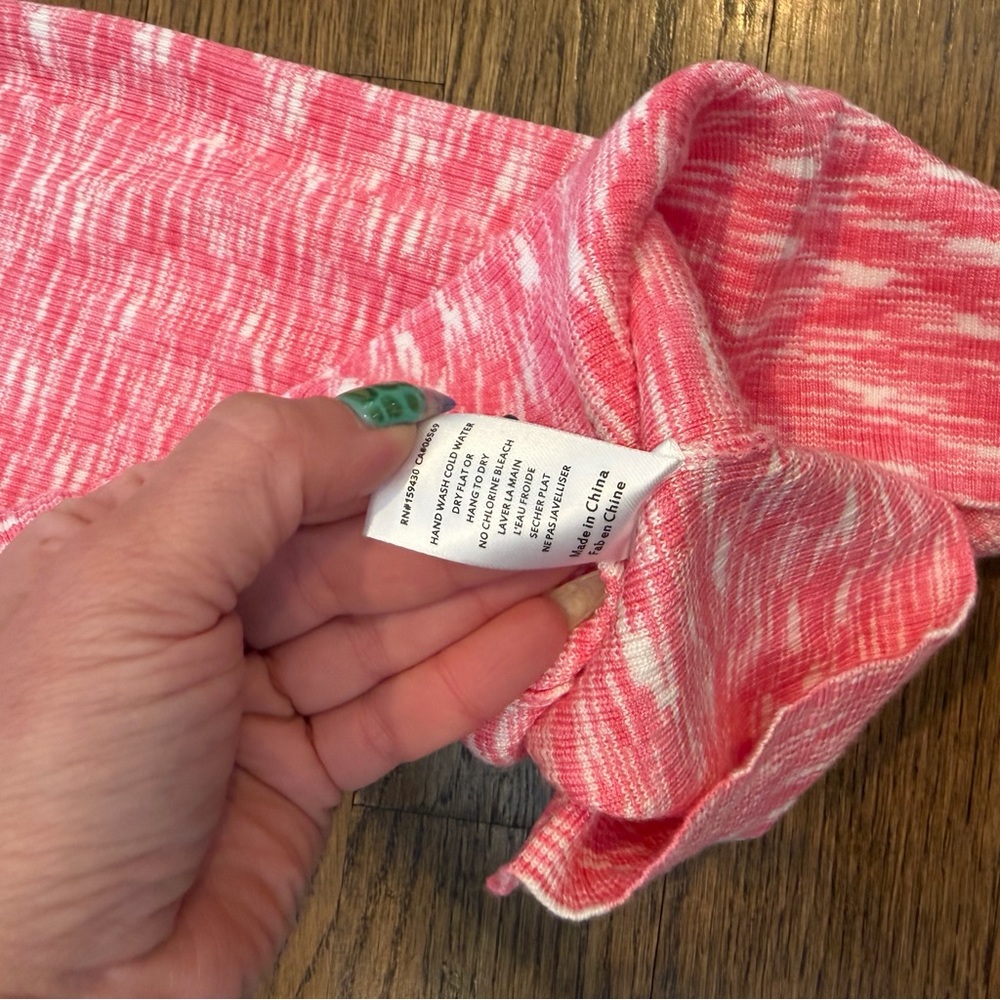 Pink and White Patterned dress size small - Picture 2 of 7